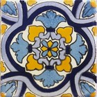 Ceramic Talavera Mexican Tile 4x4  9pcs Not Stickers Bright And Brilliant Colors