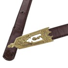 Renaissance Medieval Emblem Of Scotland Closed Thistle Brass Belt Chape