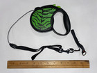 Two  2  New Flexi 16-ft  cord  Retractible Dog Leash Medium 44 Lbs Safari Green