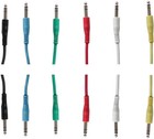 New 6 Pack Colored 4  Ft Foot 1 4 trs Guitar Instrument Audio Patch Cables 2284s