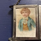 Antique Victorian Style Trifold Travel Mirror