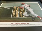 Cincinnati Reds Custom Framed Artwork Of Joe Morgan 292 500 - Signed By Artist