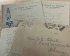 Wwi Aef Letter 149th F a  Don   t Know Day Or Date  Built Pup Tent Over Dugout   