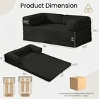 Tri-folding Mattress Futon Sofa Bed  Convertible Tri Fold Mattress Queen Black