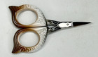 Tamsco Embroidery Scissors Owl Head Handles 3 25  Stainless Steel Cross Stitch