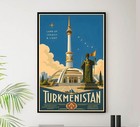 Turkmenistan - Tourism - V1 - - Vintage Travel And Tourism Poster 