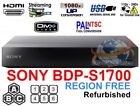 Sony Bdp-s1700 Refurbished Region Free Blu-ray Dvd Player Zone A B C Dvd 0-8 Usb
