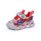 Boys Girls Spring Autumn Leather Sneakers Kids Casual Led Lighting Sports Shoes
