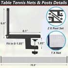 Ping Pong Post Set Table Tennis Net Ping Pong Net With Clamp Professional Traini