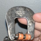 Vogt Western Leather Belt Sterling Silver Buckle  925