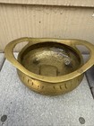 2 Vintage Chinese Brass Censer Tripod Incense Burner Bowl Signed Xuande