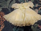 Vtg Popaye s Baby Girls 6-9m Yellow Full Circle Lace Party Dress Made Usa Read 