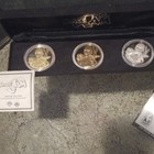Rare  michael Jordan  Spacejam Bronze  Silver  Gold Set   1 Troy Oz Silver Coin