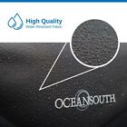 Oceansouth Standard Bimini Top 3 Bow Boat Cover 6ft Long With Rear Poles