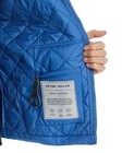 Peter Millar Mens Crown Essex Quilted Hooded Jacket Coat Large Moon Blue