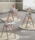 Convertible Baby High Chair   Kids Step Stool  Foldable Toddler Highchairs
