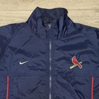 Nike Team Cardinals Windbreaker Jacket Youth Medium Blue Mlb Mesh Lined Full Zip