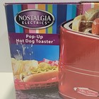 New Red Hotdog Grill Hot Dog Toaster Electric Retro Pop Up Nostalgia Cooker Bun 