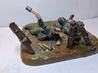 German Soldiers Cutting Thru Bobbed Wire Diorama