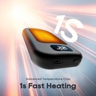 4 Pack Black Hand Warmers Rechargeable 1 Second Heat Long Lasting 20 Hour Use