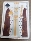 Antique  Vintage  Lot Of 2  S t a b L x  King   Queen   sweden   matchbox Labels