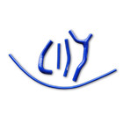 Black Silicone Radiator Hose For Suzuki Rm 125 Rm125 1992-1995 1994 1993