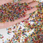 2mm Unique Silver Filled Czech Glass Seed Beads 9 Gorgeous Colors 1000 Beads
