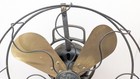 Antique Ge Type Aou 3-speed 12  Oscillating Fan Works  Brass Blade Model 75423