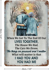 Vioflow Vintage Metal Tin Sign To My Wife Couple Wife Gift From Husband Old Coup