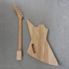 Diy Electric Explor Guitar Kit Set Neck Solid Mahogany Body Neck Rosewood Finger