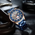 Curren Men Quartz Wristwatch Silver Steel Chronograph Male Business Date Watches