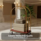 Hotel Luggage Cart Commercial Trolley Concierge s Cart Birdcage Design Sturdy