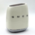 Smeg 7-piece New Knife Block Set Stainless Steel - White Colorway 