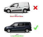Roof Side Rails And Crossbars Ful Set Black For Ford Transit Connect Lwb 2014-up
