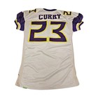 Sedrick Curry Birmingham Thunderbolts 2001 Game Used Away Jersey Size 48  2