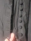 Authentic Antique 1870 s Victorian Black Jacket Bodice Boned Small
