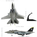 F-14a Tomcat 1 100 Metal Airplane Model Kits Vf-84 Jolly Rogers Diecast Alloy 