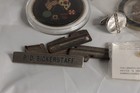Vintage Junk Drawer Lot Wow  Military Knives Lighter Pipe Odd Fellows Estate