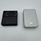 2 Small Fly Fishing Boxes Okuma Aluminum Silver Storage   Black Alum  Fly Trap