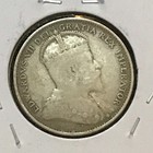Canada Newfoundland  20 Cent Silver Km 10 F vf 1904 H