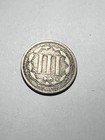 1865 Three Cent Nickel Coin  Civil War Era  Ungraded