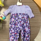Vintage Winnie The Pooh Baby Girl Purple Heart Romper 3 6m 