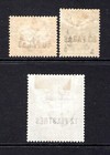  355      British Levant Qv 1885-88 Surch Set Sg1-3a M mint