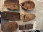 Lot Of 6 Hand Crafted Wooden Masks