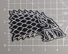 House Stark Dire Wolf Game Of Thrones Patch Embroidery Iron On Patch 3x4 25 