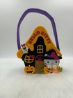 Hello Kitty Halloween Haunted House Felt Hanging Treat Bag Candy Pumpkin Holder
