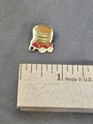 Vintage Group Ii Inc Hamburger Enamel Lapel Pin Fast Food Collectible Badge