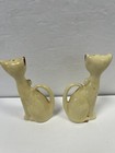 Vtg Mcm Polka Dot Sitting Cats Salt And Pepper Shakers Ceramic Excellent Cond