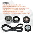 Oe 5184617ad Drive Serpentine Belt Tensioner Idler Pulley Kit For Chrysler Dodge
