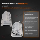 2pcs Valve Covers Set For 2008-2017 Honda Odyssey 08-2012 Accord Crosstour 3 5l